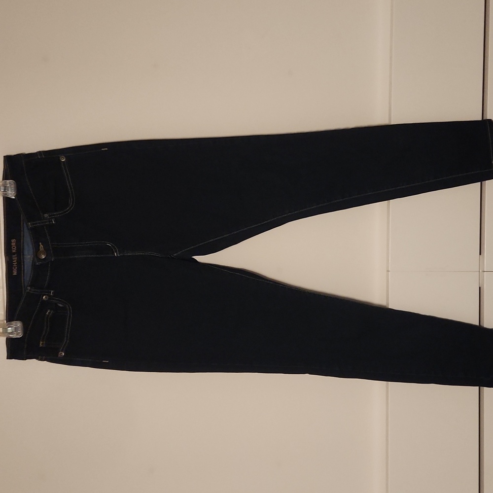 Michael Kors Izzy Skinny Jeans Dark Wash Zipper Fly Mid Rise